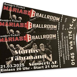 Ticket Releaseparty Marias Ballroom 21.3.2026